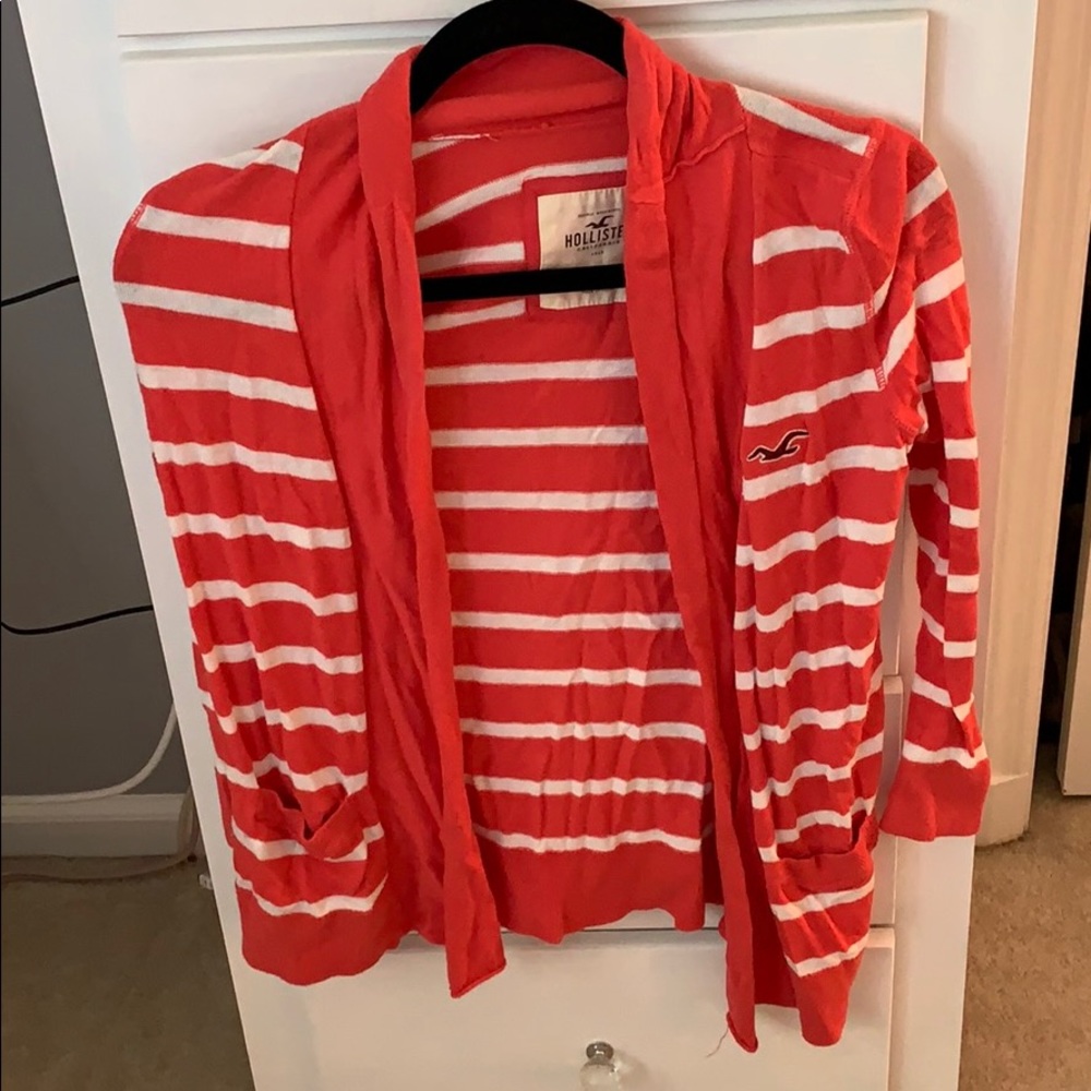 Hollister striped cardigan